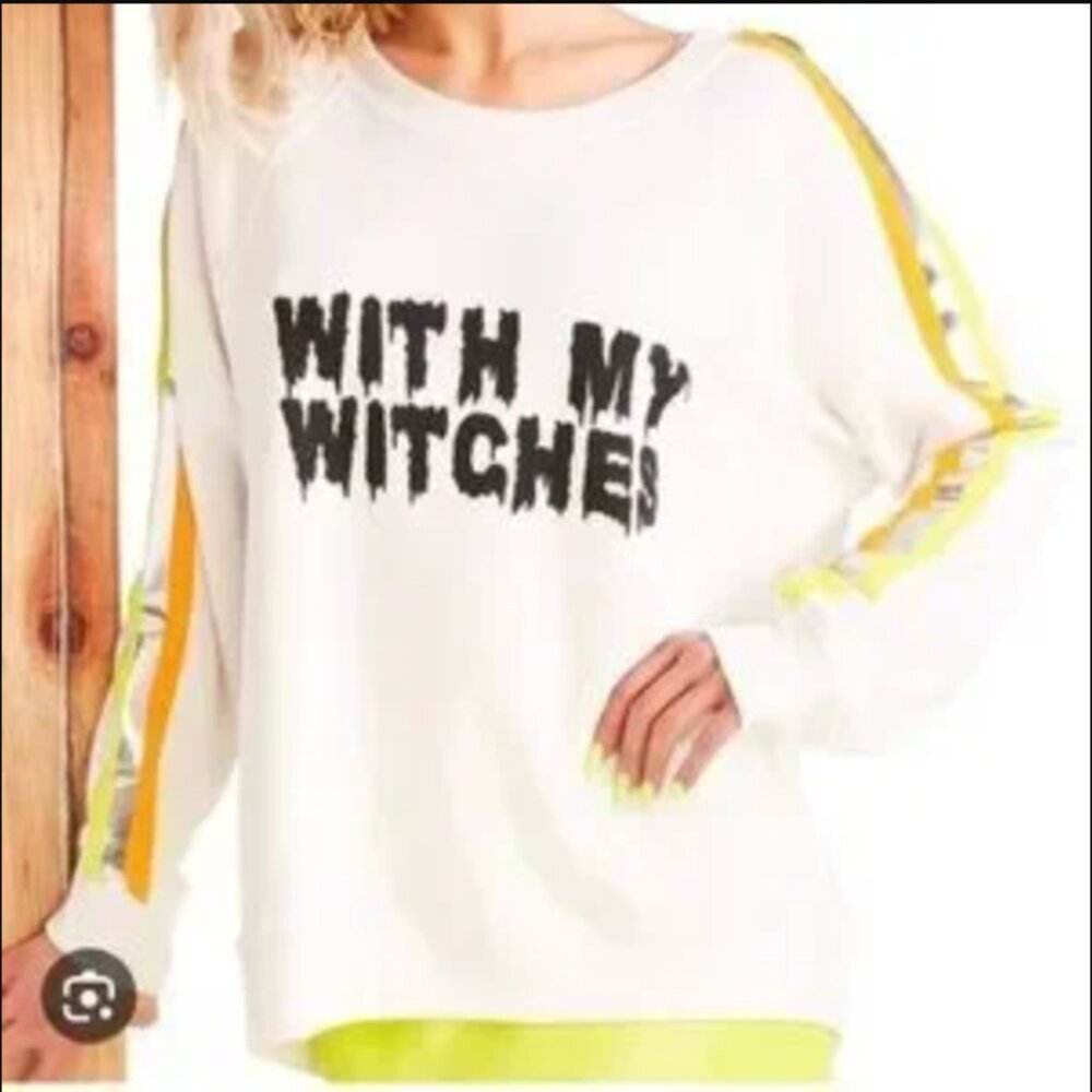Wildfox With My Witches Halloween Crew neck